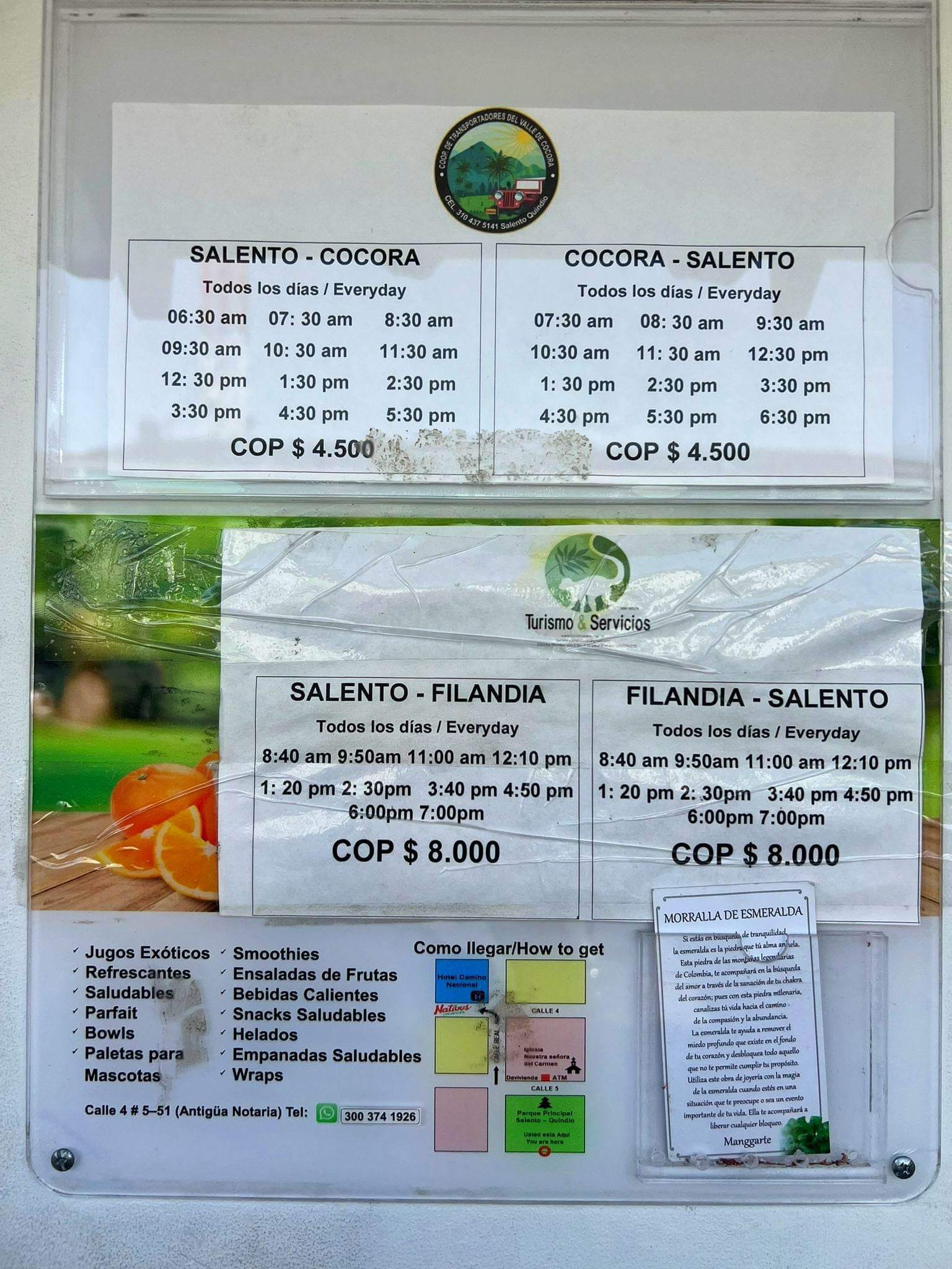 Jeep Willys schedule - transportation in Salento, CO