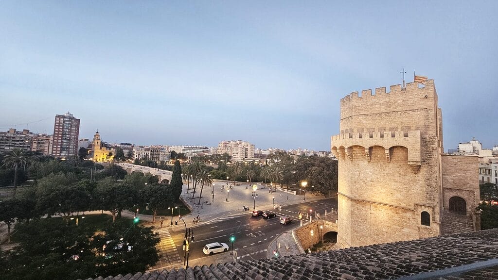 Serranos Tower views in Valencia